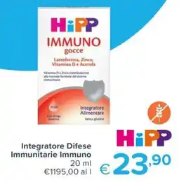 Io Bimbo HiPP IMMUNO gocce offerta