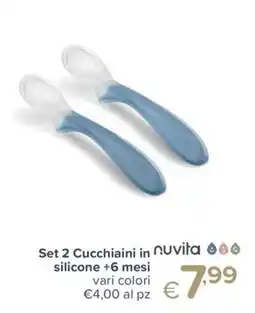 Io Bimbo Set 2 Cucchiaini in silicone nuvita offerta