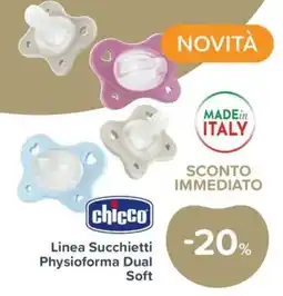 Io Bimbo Linea Succhietti Physioforma Dual Soft chicco offerta