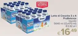 Io Bimbo Latte di Crescita 3 o 4 ProBalance offerta