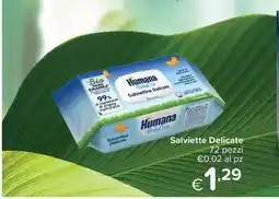 Io Bimbo Humana BabyCare Salviettine Delicate offerta