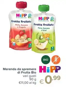 Io Bimbo Merenda da spremere di Frutta Bio offerta