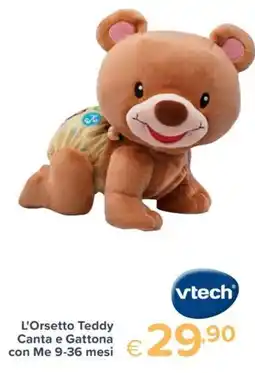 Io Bimbo L'Orsetto Teddy Canta e Gattona con Me vtech offerta