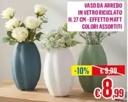 Satur Vaso da arredo in vetro riciclato offerta