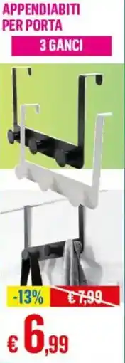 Satur Appendiabiti per porta 3 ganci offerta