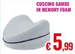 Satur Cuscino gambe in memory foam offerta