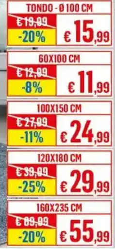 Satur Tondo - Ø 100 cm offerta