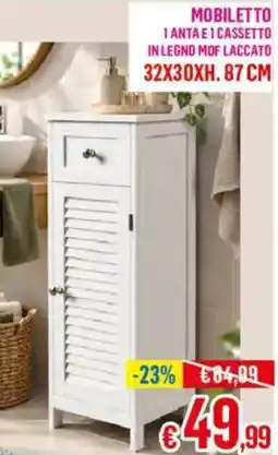 Satur Mobiletto 1 anta e 1 cassetto offerta