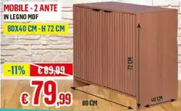 Satur Mobile - 2 ante in legno MDF offerta