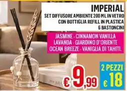 Satur Imperial set diffusore ambiente offerta