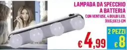 Satur Lampada da specchio a batteria offerta