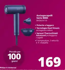 Comet Asciugacapelli Philips Serie 8000 offerta
