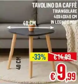 Satur Tavolino da caffè triangolare offerta