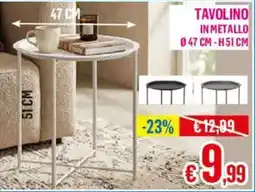 Satur Tavolino in metallo offerta