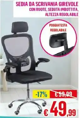 Satur Sedia da scrivania girevole offerta