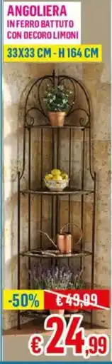 Satur Angolierea in ferro battuto con decoro limoni offerta