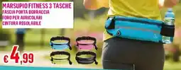 Satur Marsupio fitness 3 tasche offerta