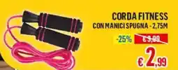 Satur Corda fitness con manici spugna offerta