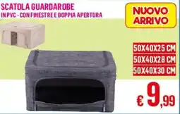 Satur Scatola guardarobe in pvc con finestre e doppia apertura offerta