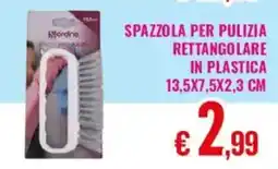Satur Spazzola per pulizia rettangolare in plastica offerta