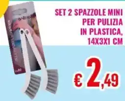 Satur Spazzole mini per pulizia in plastica offerta