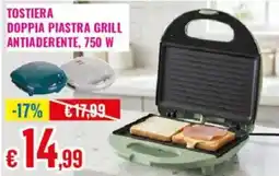 Satur Tostiera doppia piastra grill antiaderente offerta