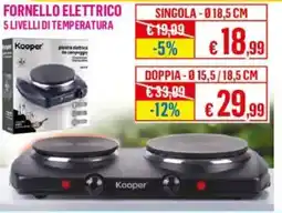 Satur Fornello elettrico Kooper offerta