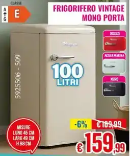 Satur Frigorifero vintage mono porta offerta