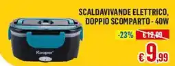 Satur Scaldavivande elettrico doppio scomparto Kooper offerta