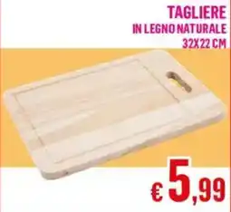 Satur Tagliere in legno naturale offerta