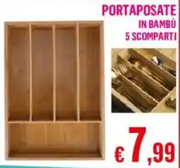 Satur Portaposate in bambù offerta