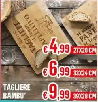 Tagliere bambu'