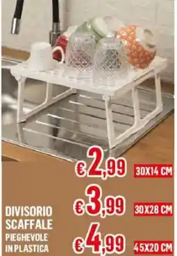 Satur Divisorio scaffale pieghevole in plastica offerta