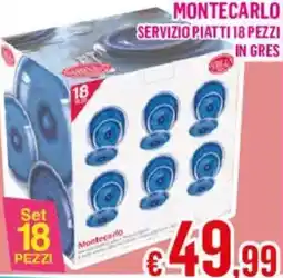 Satur Servizio piatti 18 pezzi in gres Montecarlo offerta