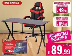 Satur Galileo scrivania gaming offerta