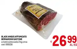 Metro Black Angus affumicato Bernardini Gastone offerta