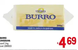 Metro Burro Unigrana offerta