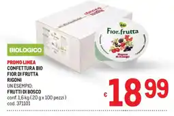 Metro Confettura bio fior di frutta Rigoni offerta