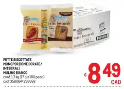 Metro Fette biscottate Mulino Bianco offerta