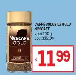 Metro Caffè solubile gold Nescafé offerta