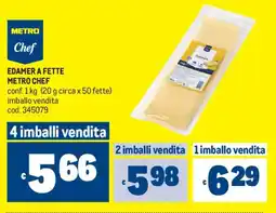 Metro Edamer a fette Metro Chef offerta