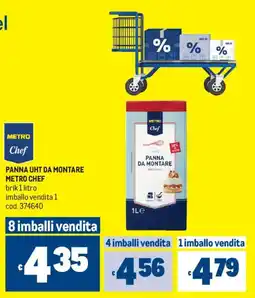 Metro Panna UHT da montare Metro Chef offerta