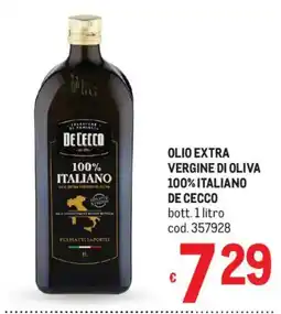 Metro Olio extra vergine di oliva de cecco offerta