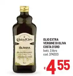 Metro Olio extra vergine di oliva Costa d'Oro offerta