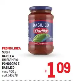 Metro Sughi Barilla Pomodoro e Basilico offerta