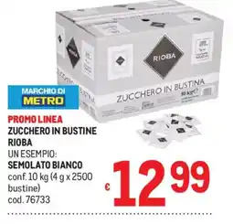 Metro Zucchero in bustine Rioba offerta