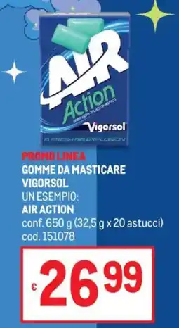 Metro Gomme da masticare Vigorsol Air Action offerta