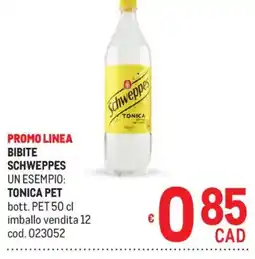 Metro Schweppes Tonica offerta
