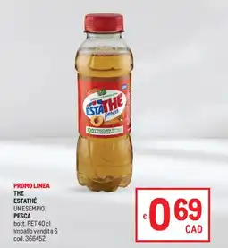 Metro The Estathé pesca offerta