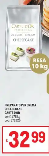 Metro Crema cheesecake Carte d'Or offerta